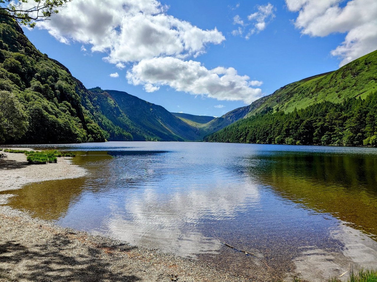 glendalough lake view